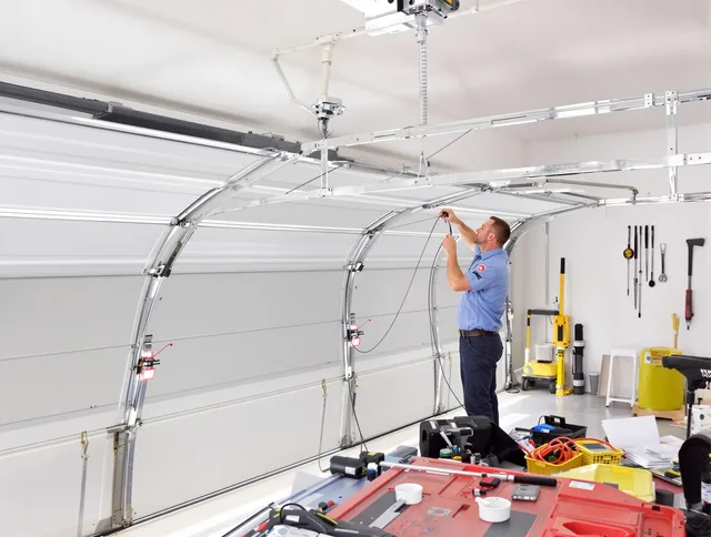 Garage door cable repair service by Wickliffe Garage Door Repair in Wickliffe