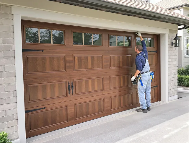 Custom garage door showcase by Wickliffe Garage Door Repair in Wickliffe