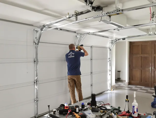 Wickliffe Garage Door Repair certified technician performing precision garage door repair in Wickliffe