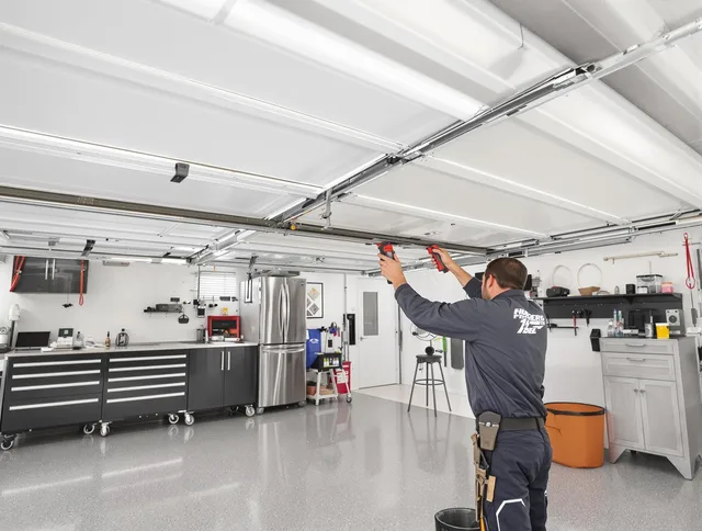 Overhead garage door repair service by Wickliffe Garage Door Repair in Wickliffe