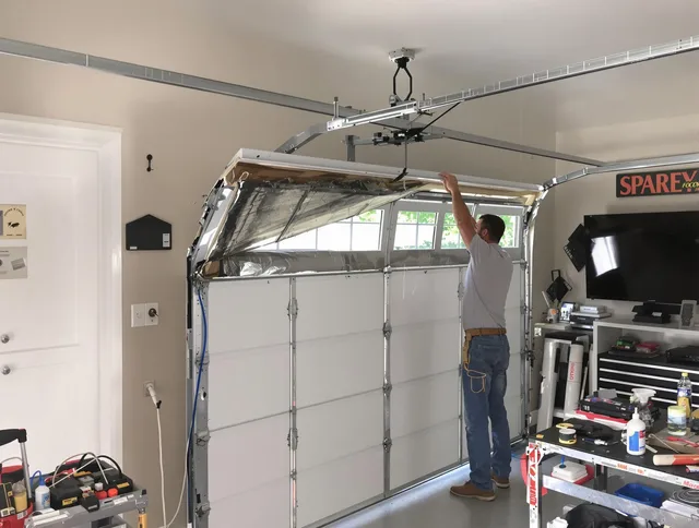 Garage door section replacement by Wickliffe Garage Door Repair in Wickliffe