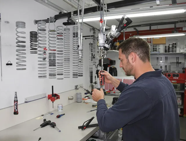 Wickliffe Garage Door Repair safety certified technician performing precision spring replacement in Wickliffe